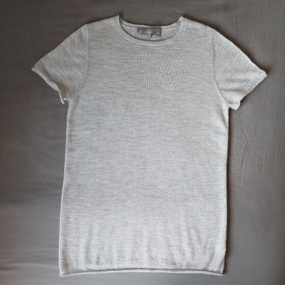 Cashmere 27 Miles Malibu gray blouse size XS - Picture 2 of 13